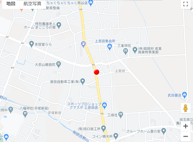 上恩田・地図